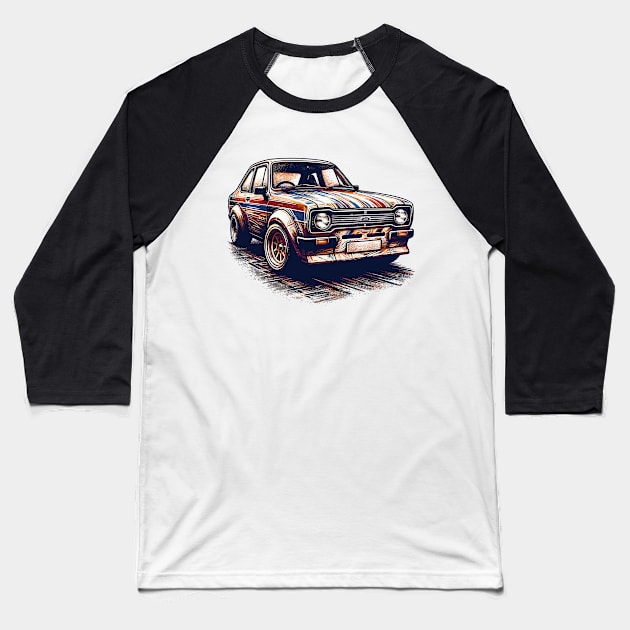 Ford Escort Baseball T-Shirt by Vehicles-Art